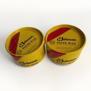 SC Johnson Paste Wax 1 NEW Unopened 16 OZ Full + 1 Partially Full DISCONTINUED